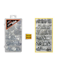 Kit 900 Rondelle Piatte Per Viti 6 Misure Diverse Spessori Distanziatori Bulloni         