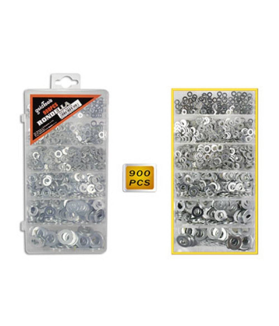 Kit 900 Rondelle Piatte Per Viti 6 Misure Diverse Spessori Distanziatori Bulloni         