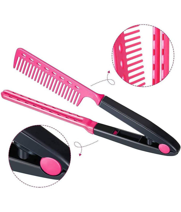 Kit Acconciature Per Capelli Pettine Raddrizzatore Piastra Lisci Arricciacapelli         