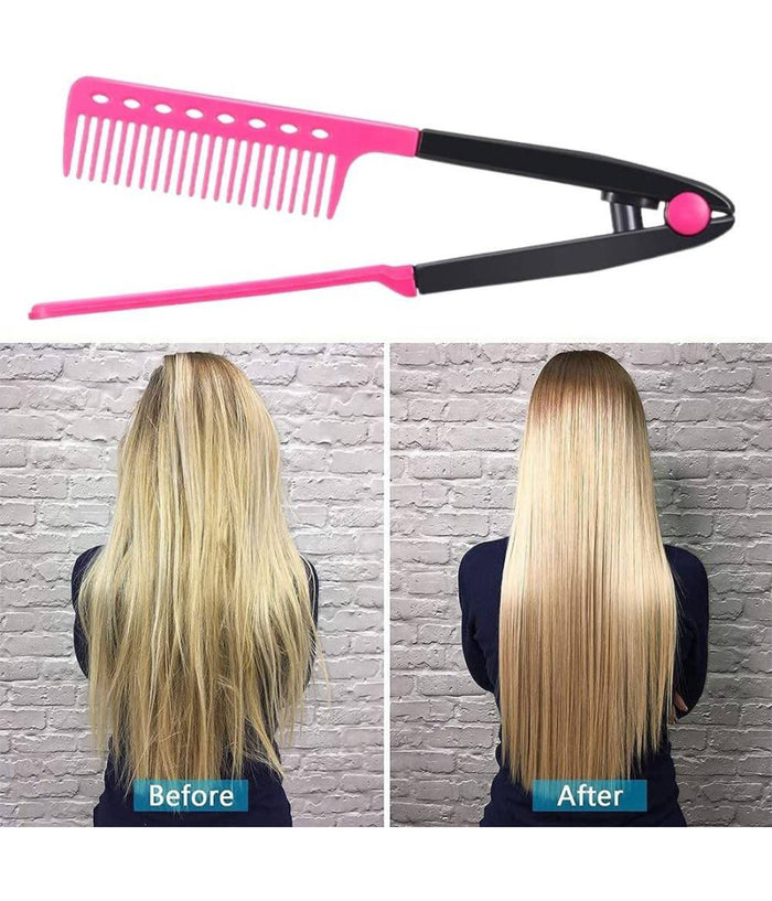 Kit Acconciature Per Capelli Pettine Raddrizzatore Piastra Lisci Arricciacapelli         