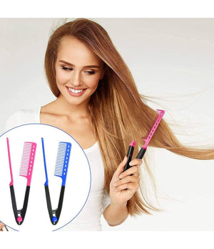 Kit Acconciature Per Capelli Pettine Raddrizzatore Piastra Lisci Arricciacapelli         