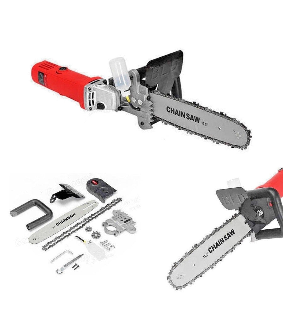 Kit Adattatore Smerigliatrice Flex Angolare Elettrosega Motosega Barra 11.5"         