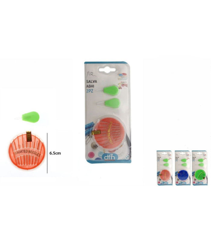 Kit Aghi Da Cucito Ago Misura Con 2 Infila Salva Aghi Sartoria Accessori 53242         
