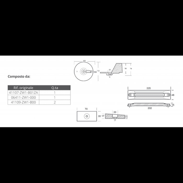 KIT ALLUMINIO HONDA BF75-90-115-130