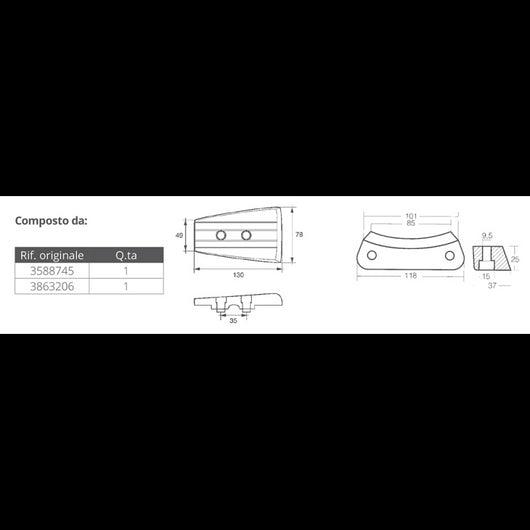 KIT ALLUMINIO VOLVO DPH