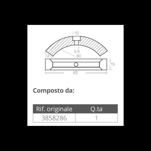 KIT ALLUMINIO VOLVO ELICA 3 PALE