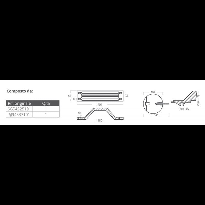 KIT ALLUMINIO YAMAHA 150-200 HP