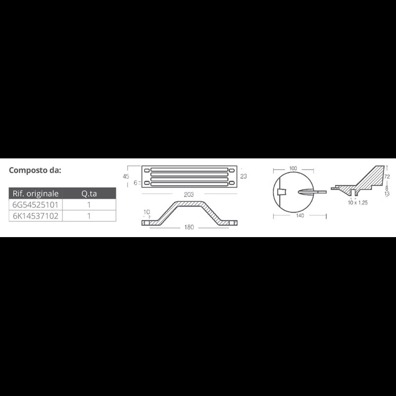 KIT ALLUMINIO YAMAHA 150-200 HP