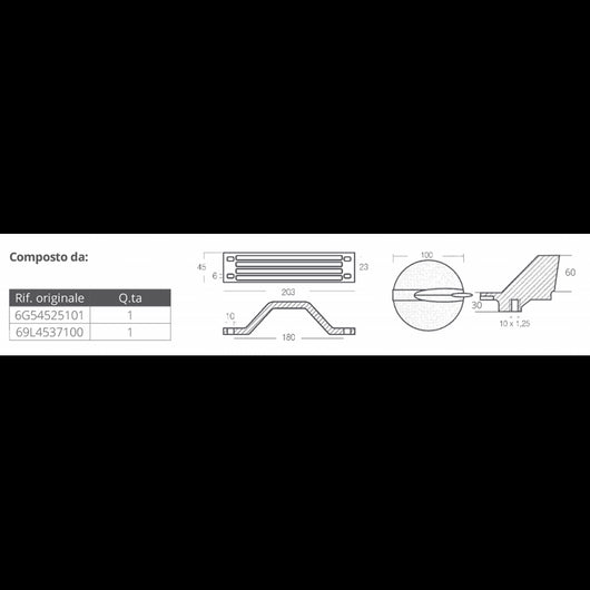 KIT ALLUMINIO YAMAHA 200-300 HP