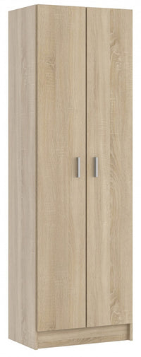 KIT ARMADIO 2 ANTE MULTIUSO 5 RIPIANI 59X37X180 ROVERE CANAD.