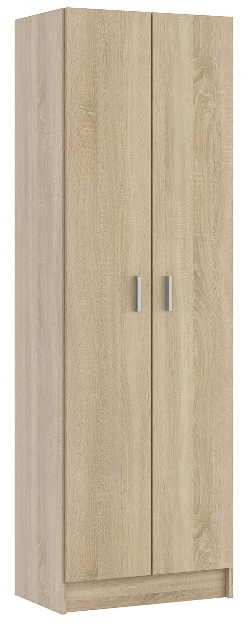 KIT ARMADIO 2 ANTE MULTIUSO 5 RIPIANI 59X37X180 ROVERE CANAD.