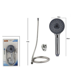 Kit Bagno Doccetta Doccino Rotondo Soffione Doccia Con Laccio 1,8mt Staffa 69092         