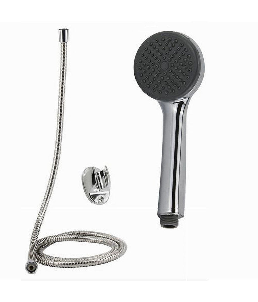 Kit Bagno Doccetta Tonda Doccino Soffione Doccia Con Laccio 1,8 Mt Staffa 69102         