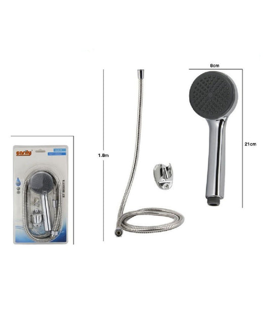 Kit Bagno Doccetta Tonda Doccino Soffione Doccia Con Laccio 1,8 Mt Staffa 69102         