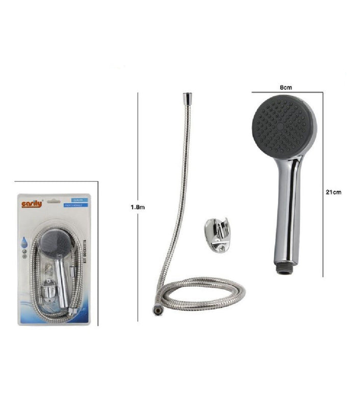 Kit Bagno Doccetta Tonda Doccino Soffione Doccia Con Laccio 1,8 Mt Staffa 69102         