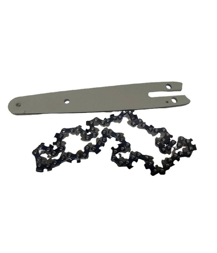 Kit Barra + Catena 4" Ricambio Da 4 Pollici Per Mini Motosega A Batteria         