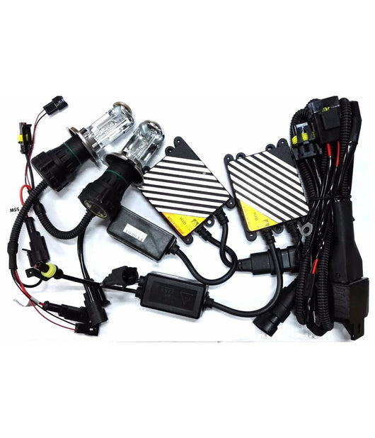 Kit Bixenon H4 H4-3 6000k 55w Hid Coppia Fari Luce Per Auto Centralina         