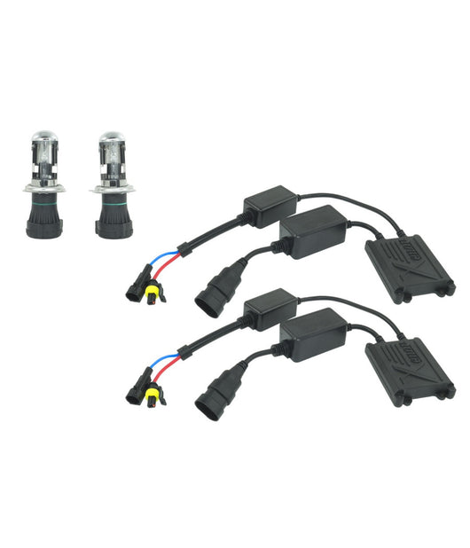 Kit Bixenon Per Moto Scooter Bi Xenon Lampada H4 6000k 35w Centralina Slim         
