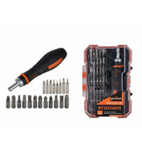 Kit Cacciavite Cricchetto Multiuso 31 Pz Con Punte Phillips Croce Torx Magnetico         