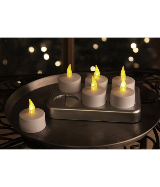 Kit Candele Candeline A Led Fiamma Tremolante Lumini Con Batterie Incluse Calda       -24 Pezzi -