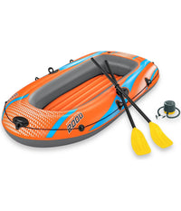 Trade Shop - Kit Canotto Gonfiabile 196x106cm Kondor Elite 2000 Con Remi Pompa A Pedale 61141 -