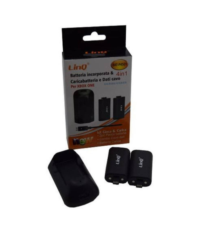 Kit Caricabatteria Batterie Ricaricabili 4in1 Cavo Usb Per Controller Xbox One Bat-p4501         