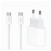 Kit Caricabatteria Caricatore Cavo 1 Mt Type-c Pd 20 Watt 3a Smartphone Ca-s053         