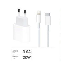 Kit Caricabatteria Caricatore Cavo Lightning 20 Watt 3000ma Smartphone Ca-s047         