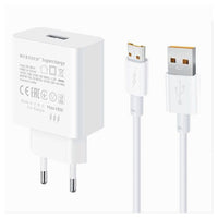 Kit Caricabatteria Caricatore Usb Ricarica Rapida 40w Cavo Micro Usb 5a Ca-s044         