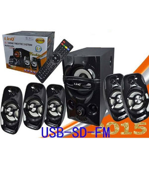 Kit Casse Acustiche A3309 Sistema Altoparlanti Dolby Surround 5.1 Usb Hd Tv Pc         