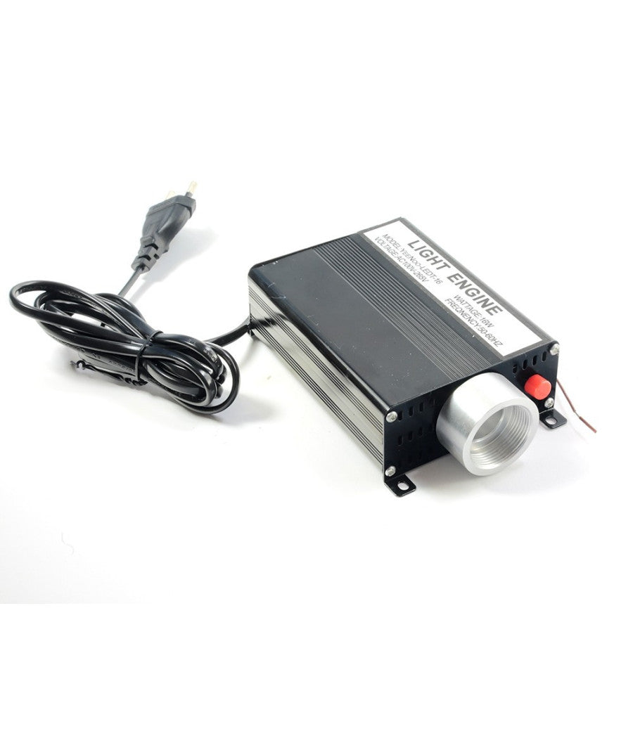 Kit Cielo Stellato Led Multicolore 16w + Rotolo Da 1500mt Fibra Ottica 16 Colori         