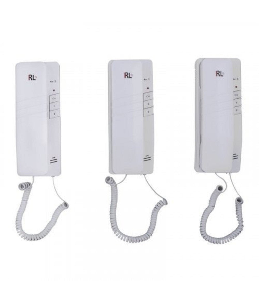 Kit Citofono Apriporta Cancello Tre Cornette 4 Fili Casa Ufficio Interfono         