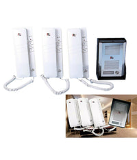 Kit Citofono Apriporta Cancello Tre Cornette 4 Fili Casa Ufficio Interfono         