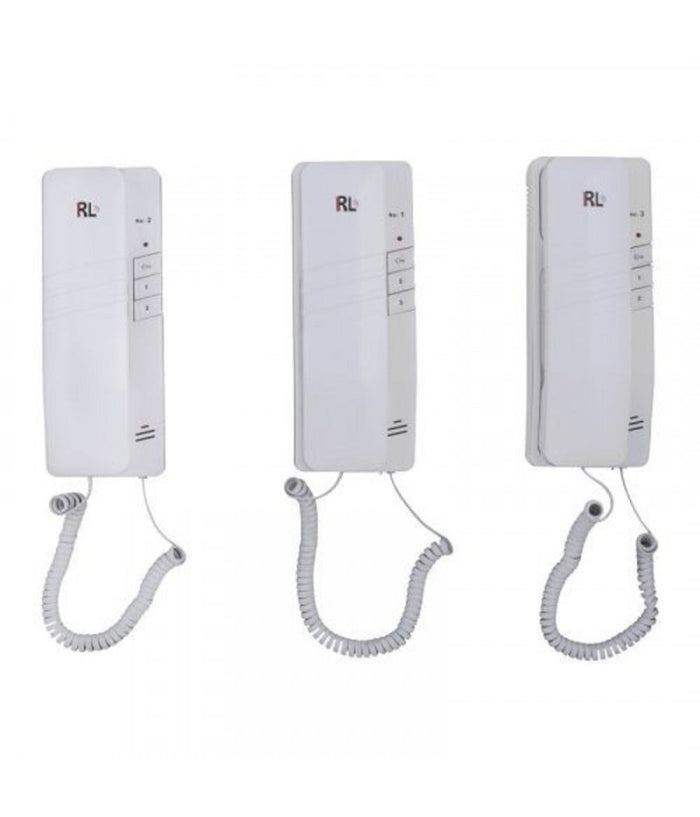 Kit Citofono Apriporta Cancello Tre Cornette 4 Fili Casa Ufficio Interfono         