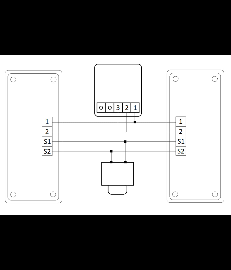 Trade Shop - Kit Citofono Bifamiliare Apriporta Cancello 4 Fili Due Cornette -        