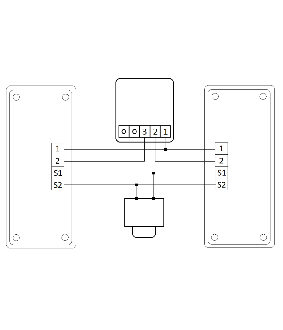 Trade Shop - Kit Citofono Bifamiliare Apriporta Cancello 4 Fili Due Cornette -        