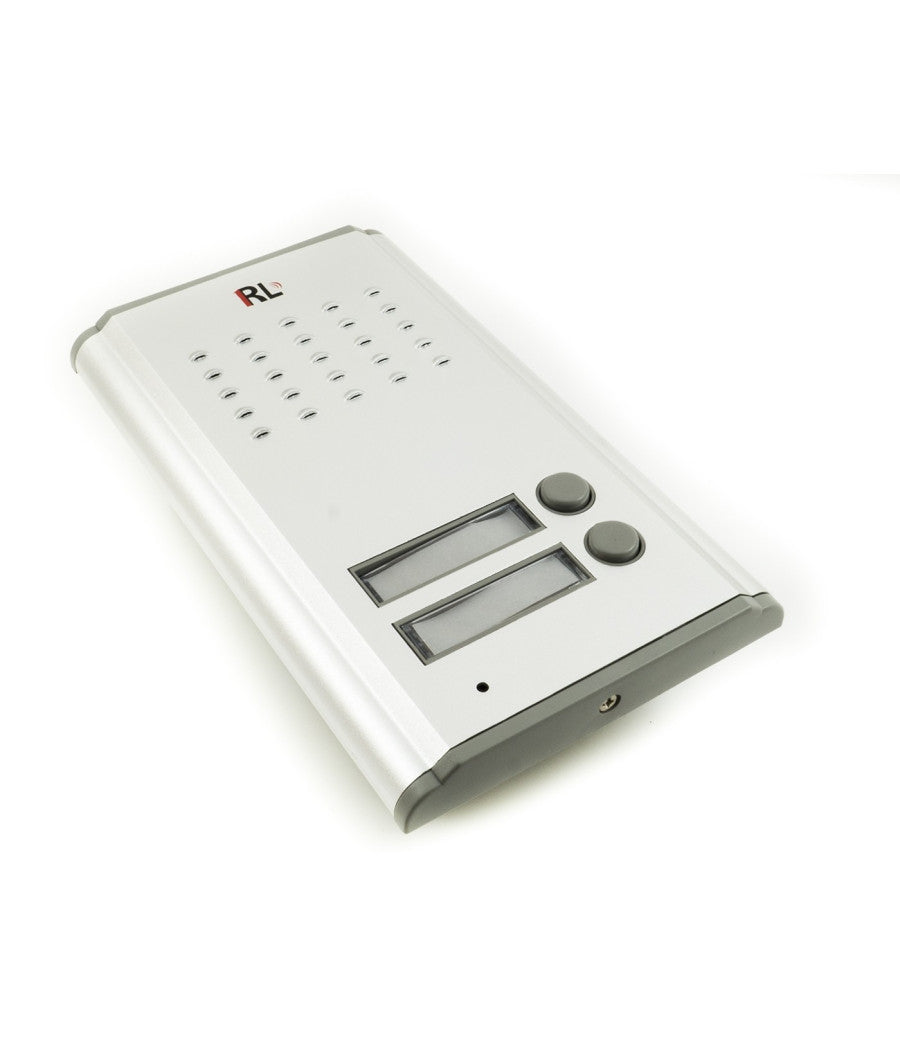 Kit Citofono Bifamiliare Cornetta Pulsante Apri Cancello 2 Citofoni Rl3208aa         