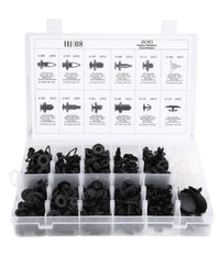 Kit Clip Per Paraurti Auto 240 Pz 12 Dimensioni Assortiti Fissaggio Per Rivetti         