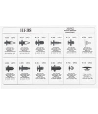 Kit Clip Per Paraurti Auto 240 Pz 12 Dimensioni Assortiti Fissaggio Per Rivetti         