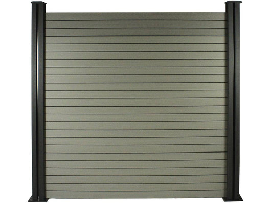 Kit di recinzione 4,8 m Composito - Kit di montaggio gratuito - Grigio
