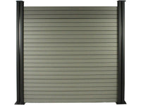 Kit di recinzione in composito da 1,6 m - Kit di montaggio gratuito - Grigio
