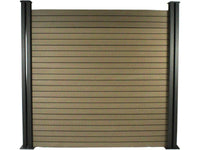 Composite Fence Kit 1.6m - Kit di fissaggio gratuito - Marrone