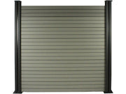 Kit di recinzione in composito da 8 m - Kit di montaggio gratuito - Grigio