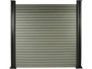 Kit di recinzione in composito da 8 m - Kit di montaggio gratuito - Grigio
