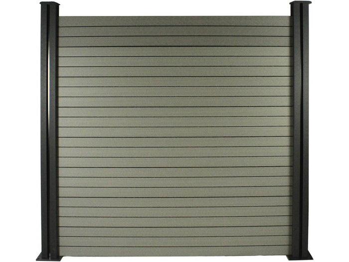 Kit di recinzione in composito da 8 m - Kit di montaggio gratuito - Grigio