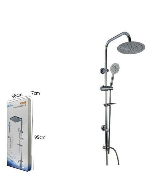 Kit Colonna Doccia Saliscendi Miscelatore Cromato Rubinetto Soffione Bagno 69124         