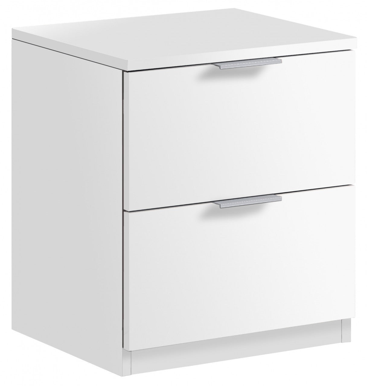 KIT COMODINO 2 CASSETTI 46X38X34 BIANCO