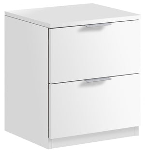 KIT COMODINO 2 CASSETTI 46X38X34 BIANCO