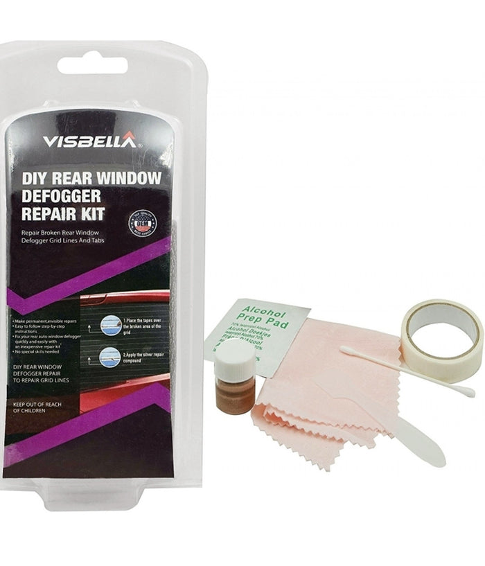 Trade Shop - Kit Completo Riparazione Finestre Vetro Sbrinatore Auto Lunotto Resina Perdite -