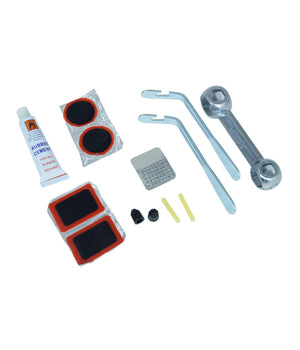 Kit Completo Riparazione Gomma Bici Bicicletta Bike Pneumatico Foro Bucatura         